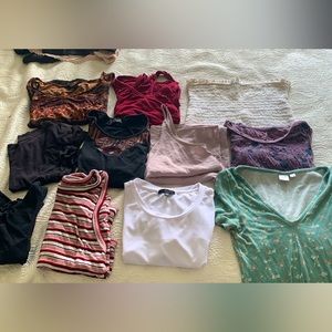 Bundle of tank tops and t shirts